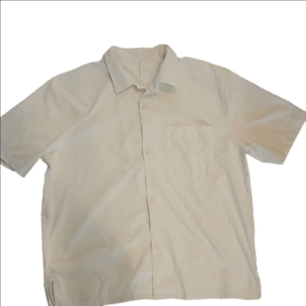 Lululemon Athletica White Casual Button Down Shirt
